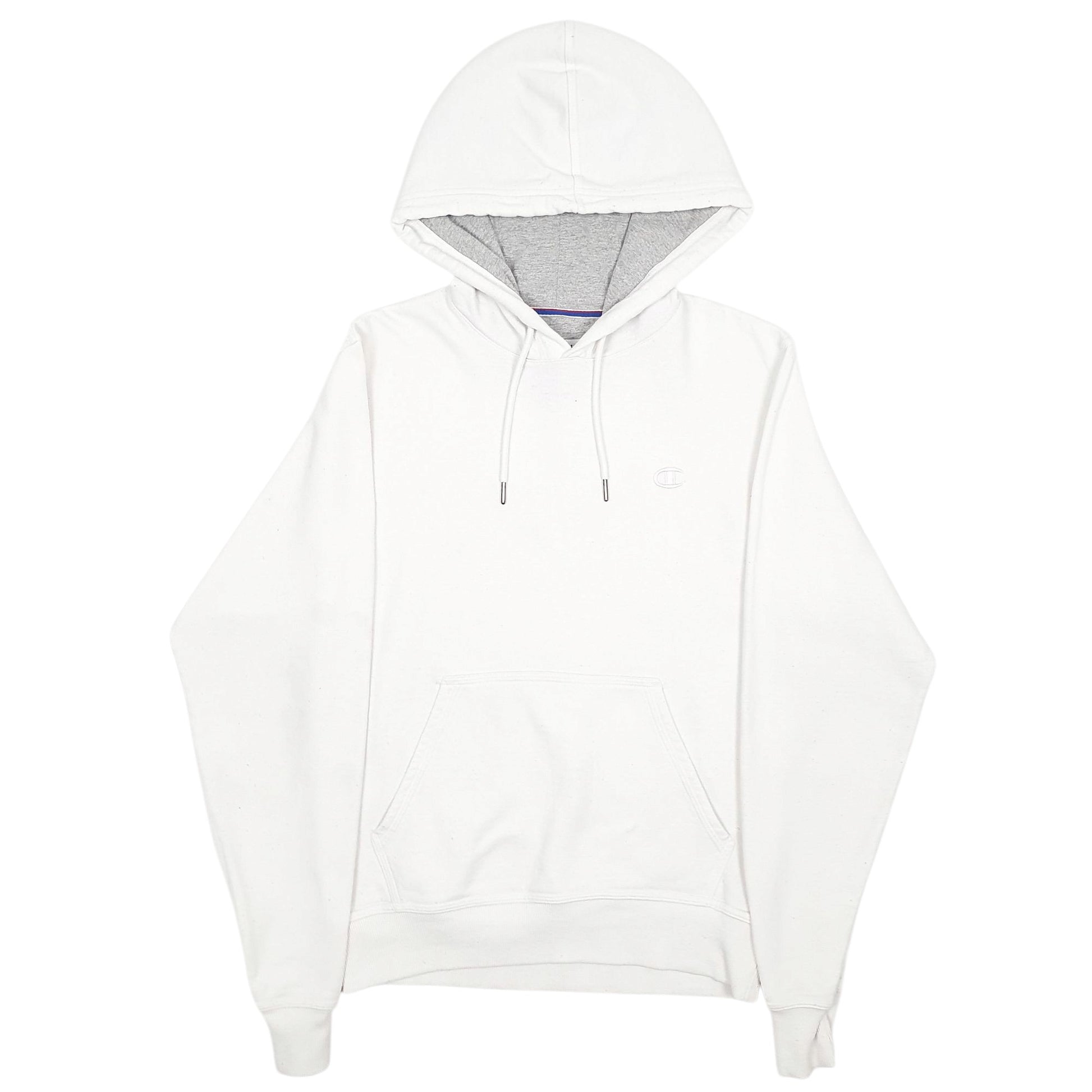 Mens White Champion  Hoodie Jumper