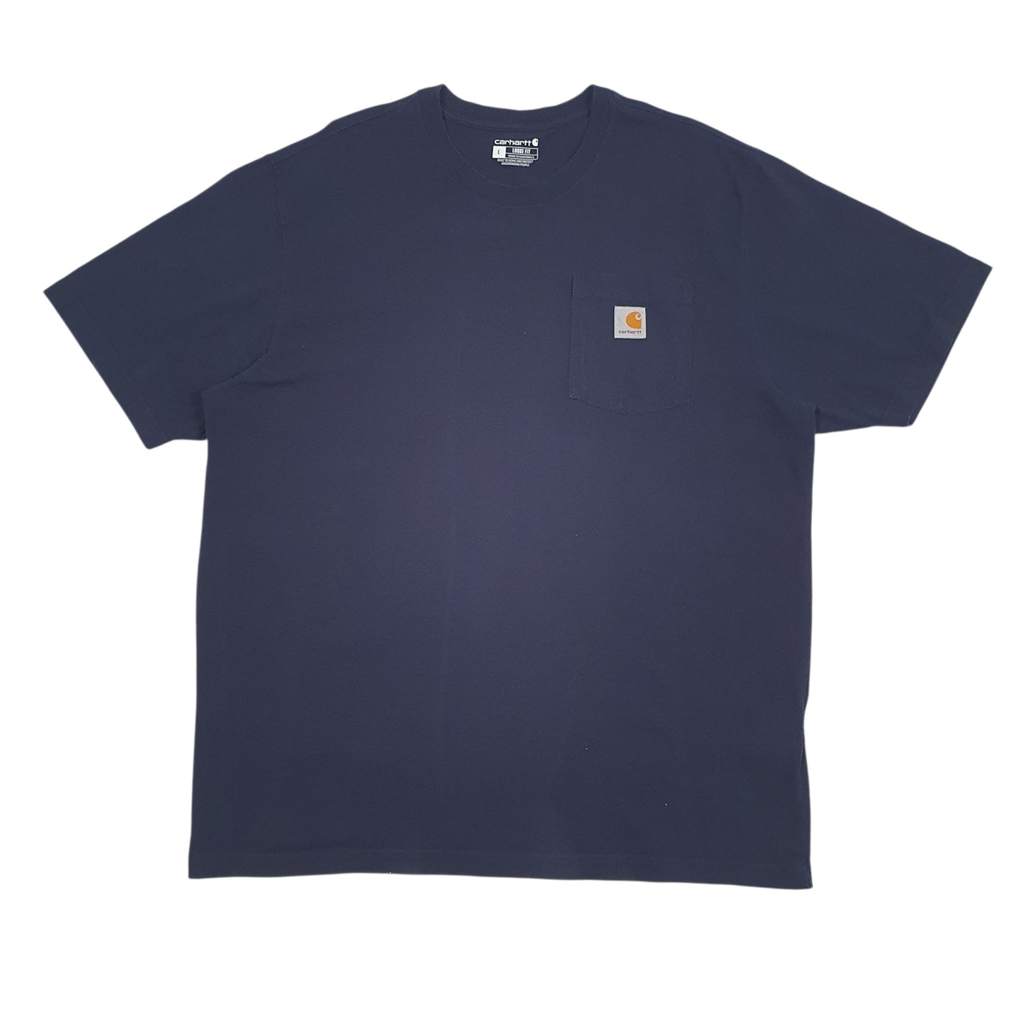 Mens Navy Carhartt  Short Sleeve T Shirt