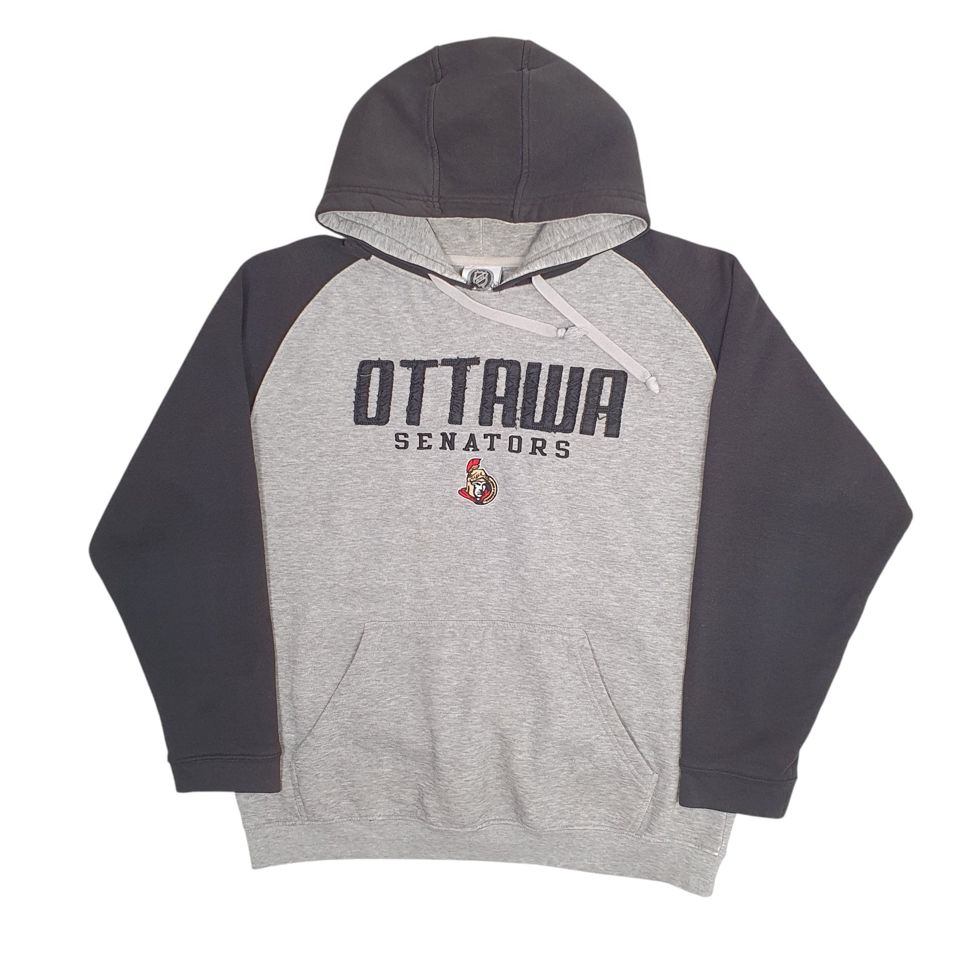 Mens Grey NHL Ottawa Senators Hoodie Jumper