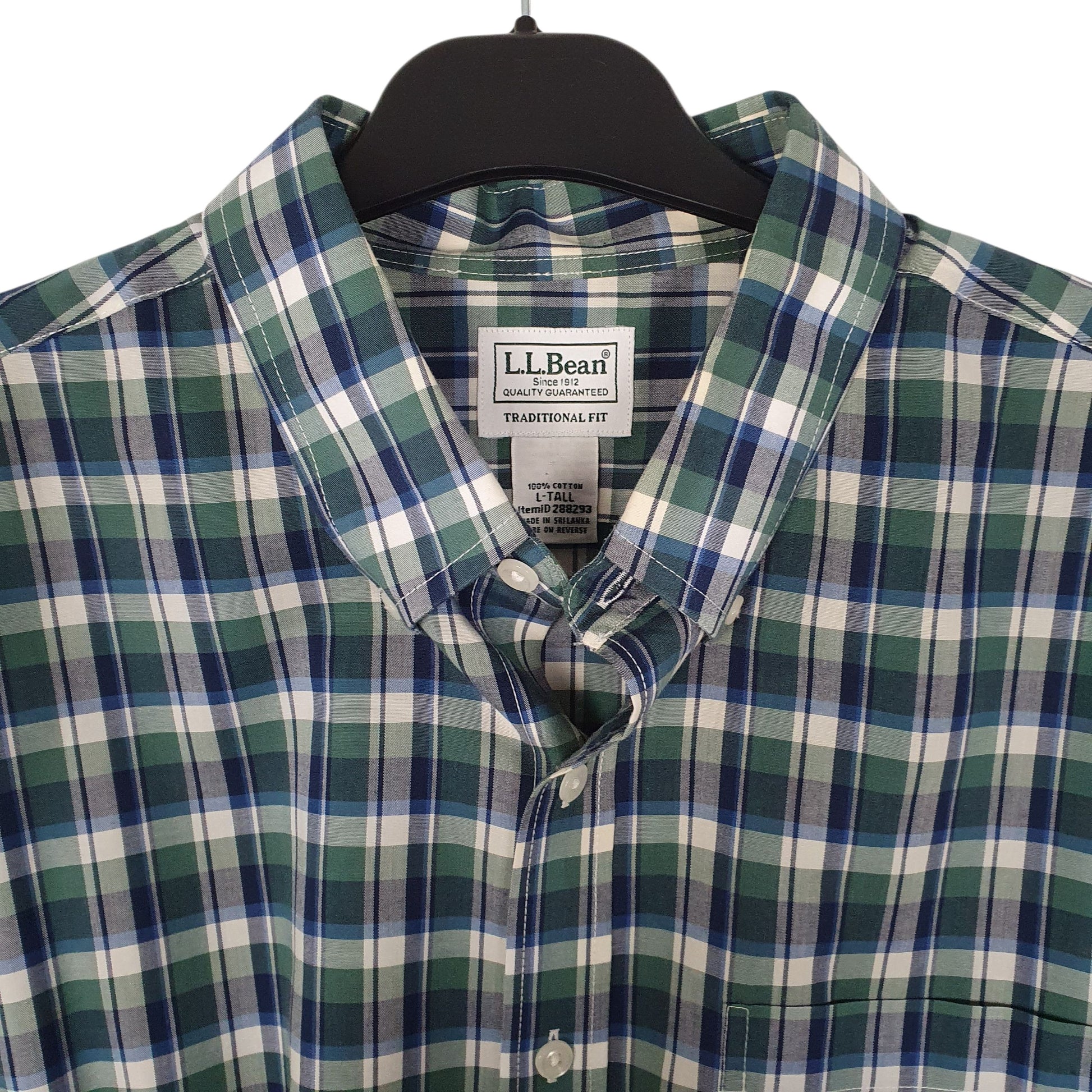 Mens Green L.L.Bean   Shirt