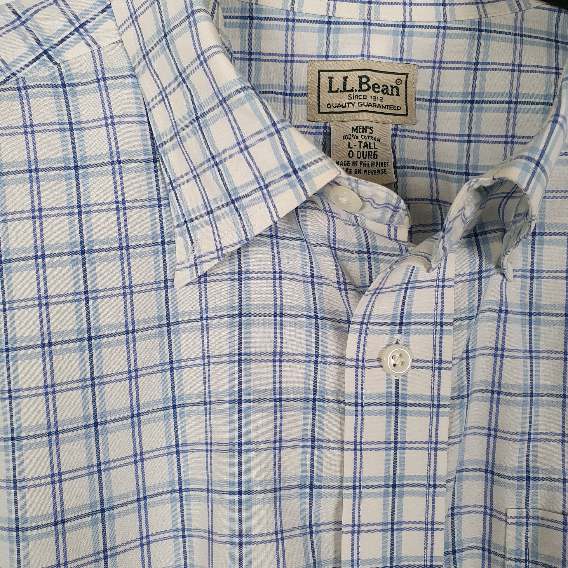 Mens Blue L.L.Bean   Shirt