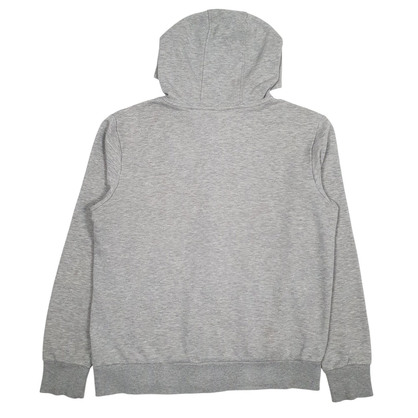 Mens Grey Adidas Climalite Spellout Full Zip Jumper