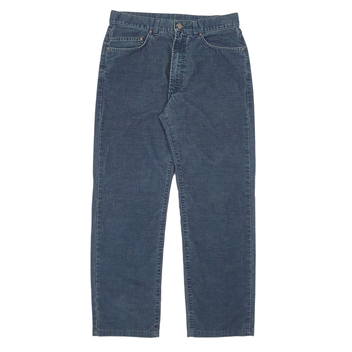 Mens Navy Zegna Sport Corduroy Trousers