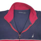 Mens Red Nautica  Quarter Zip Jumper