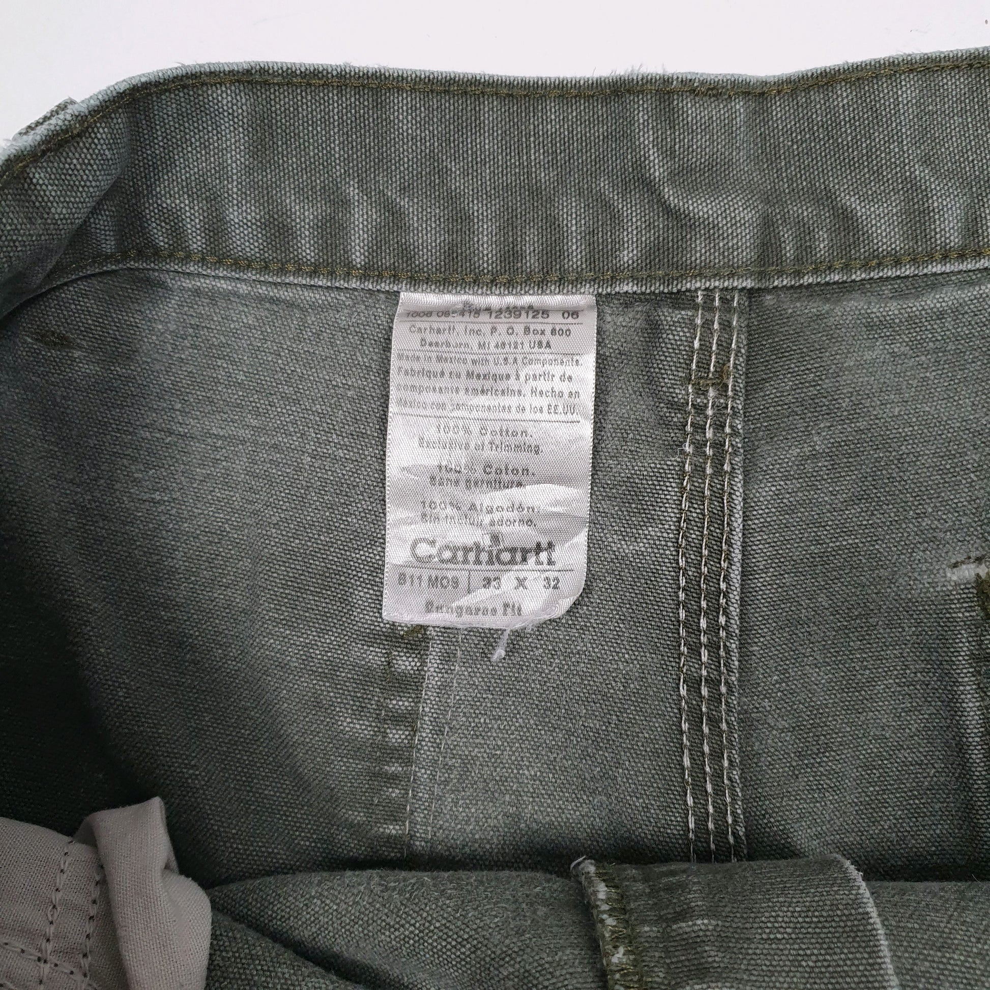 Mens Green Carhartt B11  Shorts