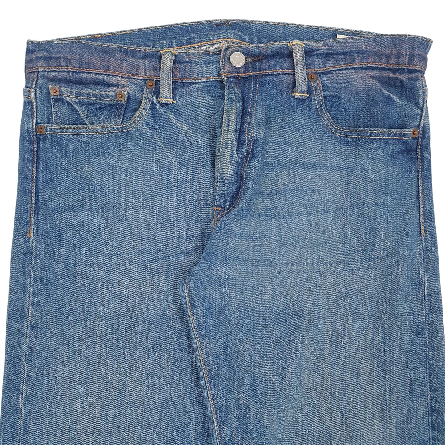 Mens Blue Levis White Oak Cone Denim  Jeans