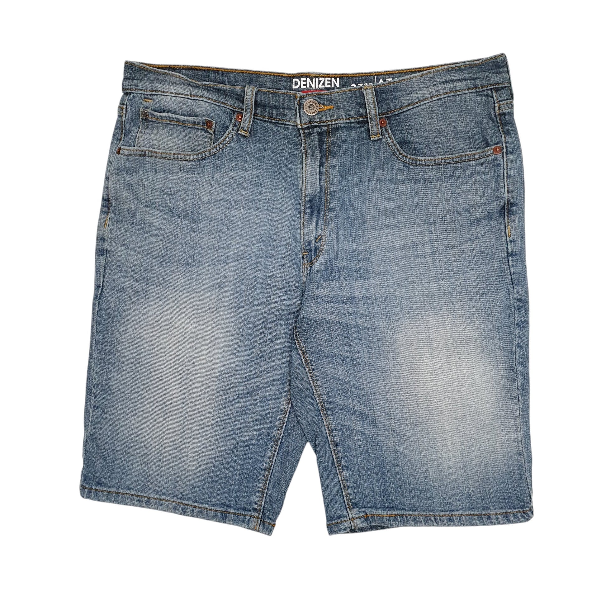 Mens Blue Levis Signature Stretch Denim Shorts