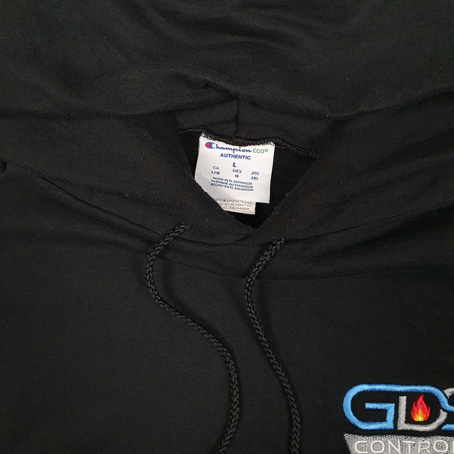 Mens Black Champion  Hoodie Jumper