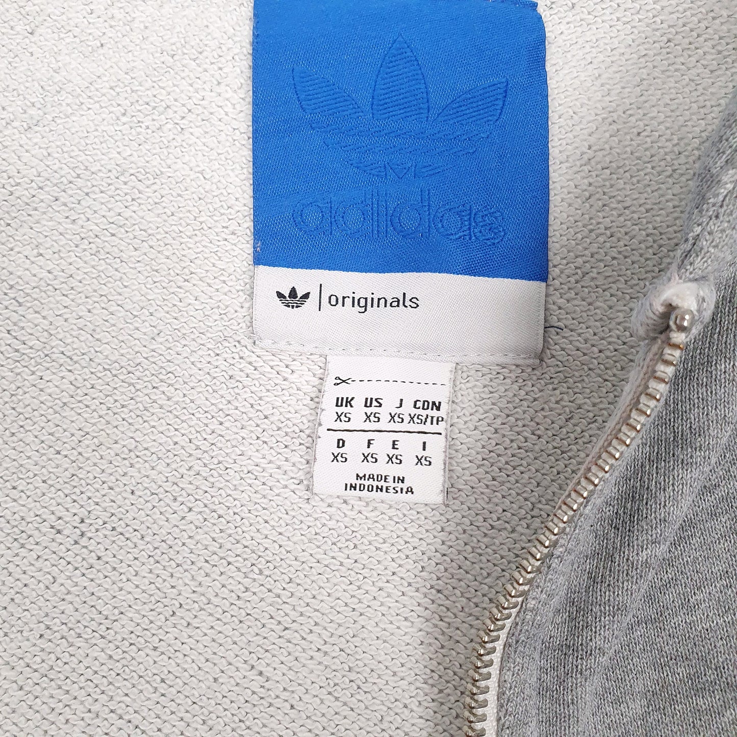 Mens Grey Adidas  Full Zip Jumper