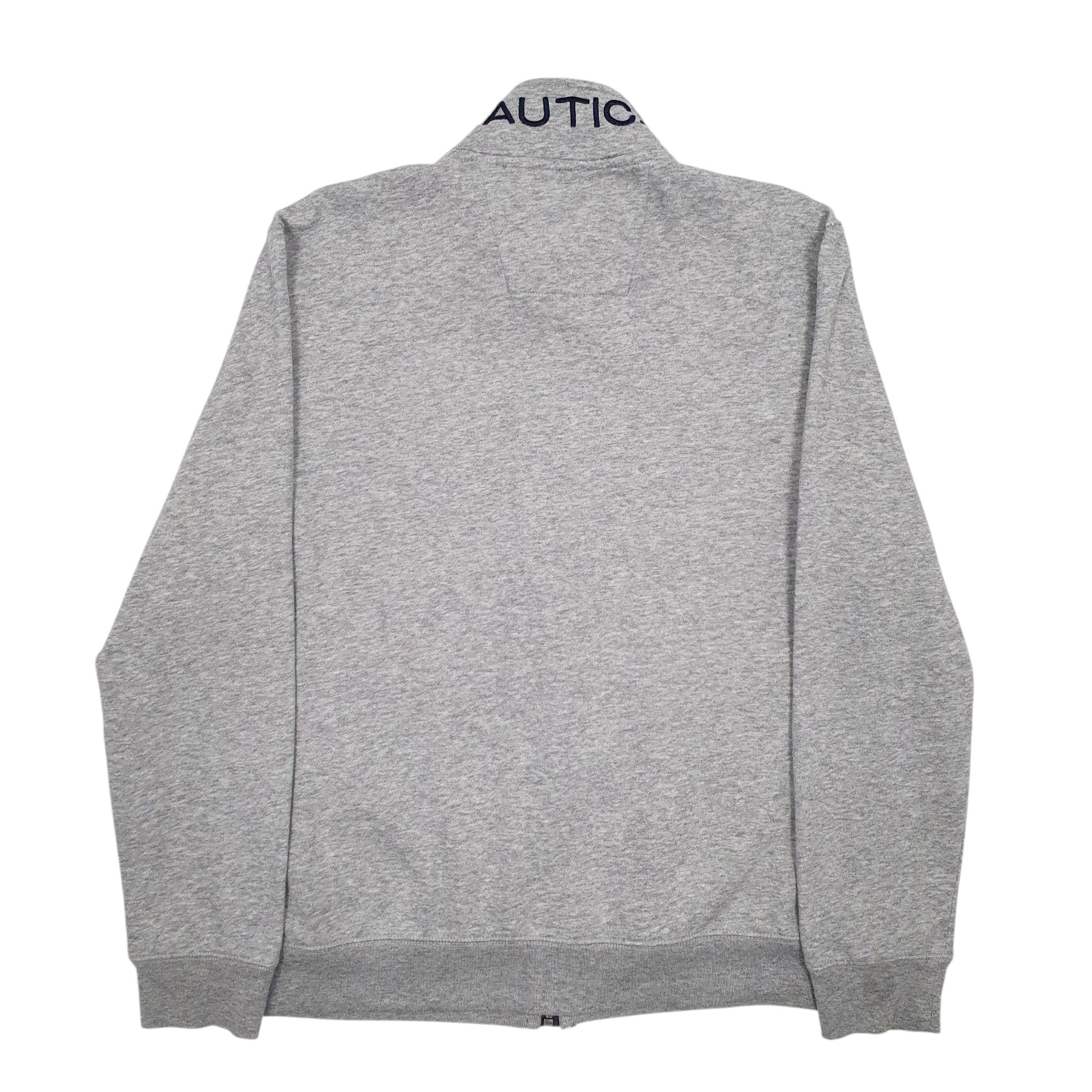 Mens Grey Nautica  Full Zip Jumper
