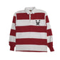 Mens Burgundy Barbarian Rugby Long Sleeve Polo Shirt