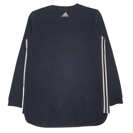 Womens Black Adidas  Crewneck Jumper