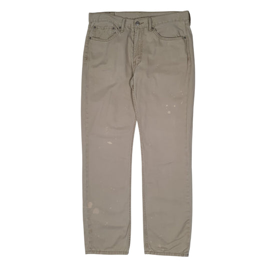 Mens Beige Levis 514 Chino Trousers