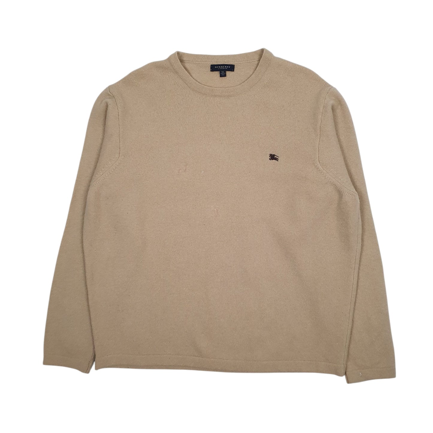 Mens Beige Burberry  Crewneck Jumper