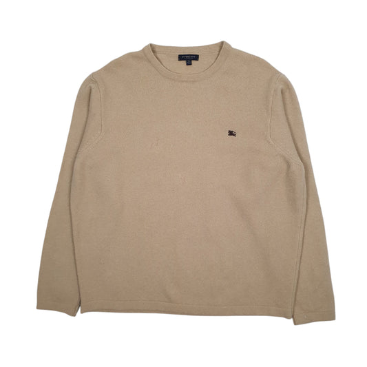 Mens Beige Burberry  Crewneck Jumper