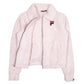 Womens Pink Fila Fluffy Full Zip Jumper