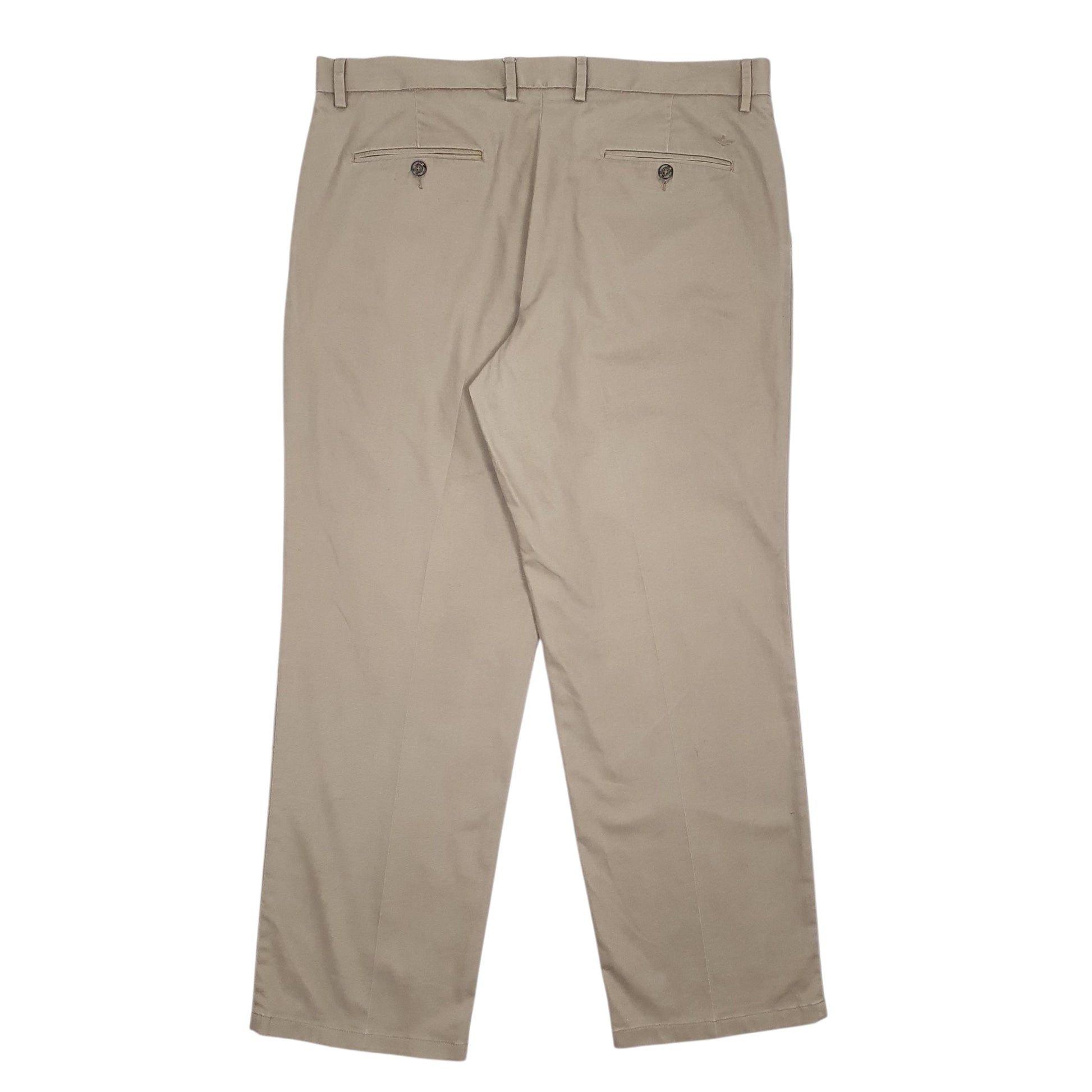 Mens Brown Dockers Pleated  Trousers