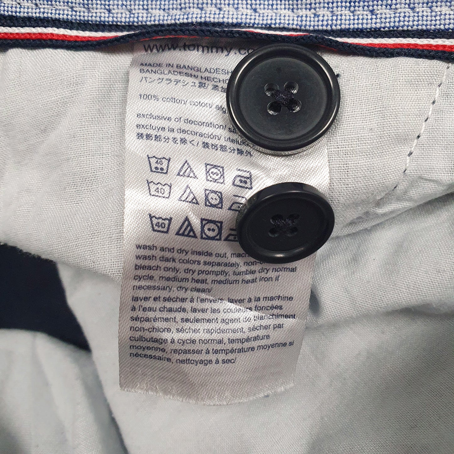 Mens Navy Tommy Hilfiger   Trousers