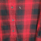 Mens Red Woolrich Thick Flannel  Shirt
