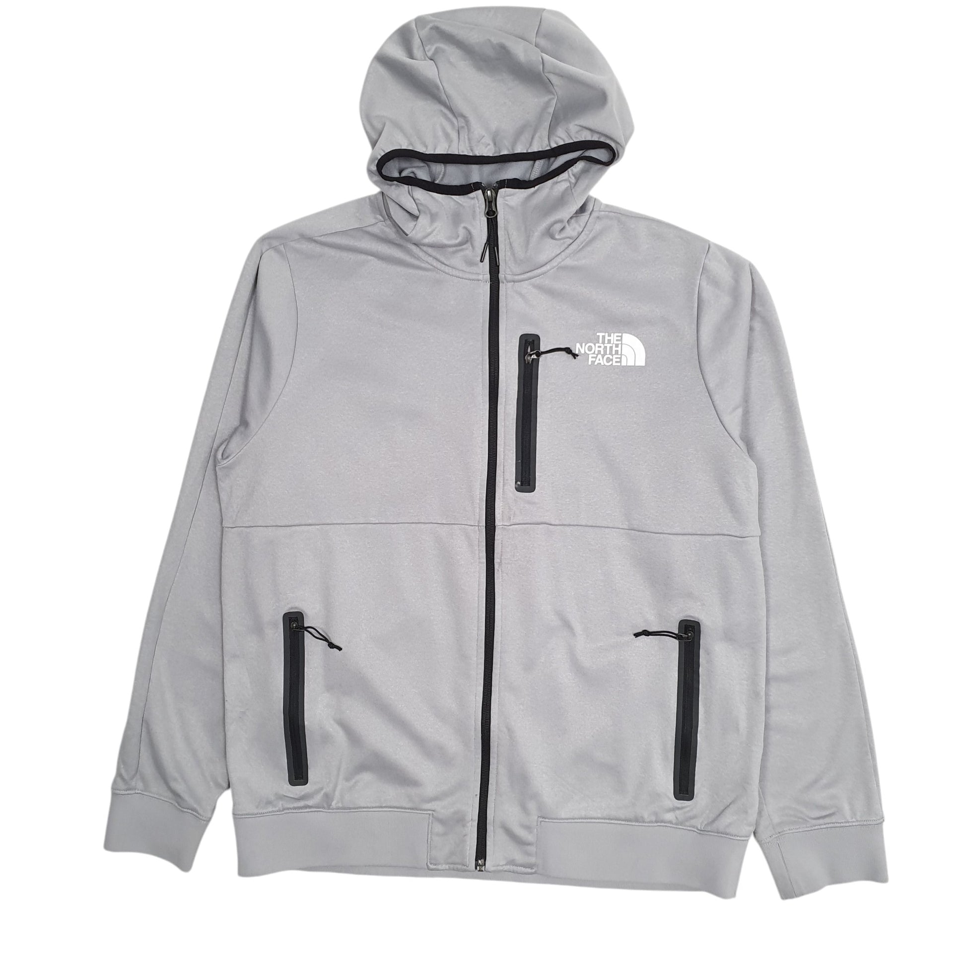 Mens Grey The North Face Hoodie Full Zip Jumper