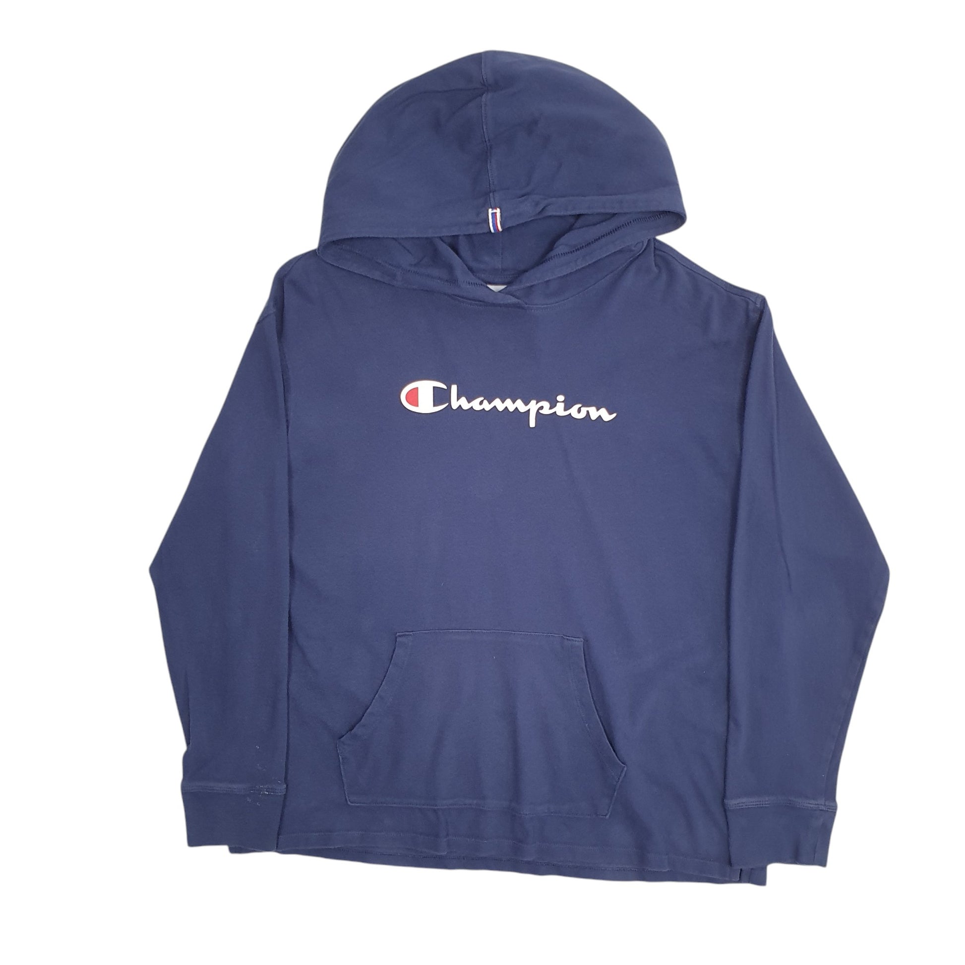 Womens Navy Champion Lightweight Hoodie Jumper
