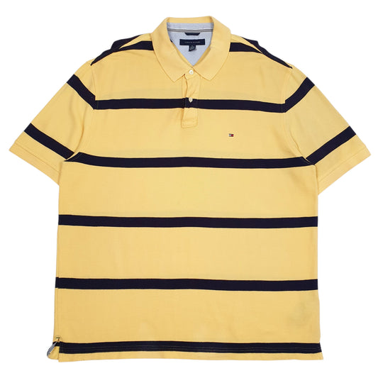 Mens Yellow Tommy Hilfiger  Short Sleeve Polo Shirt
