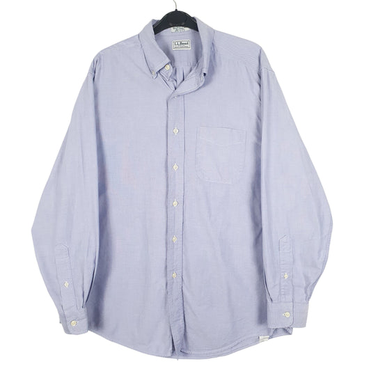 Mens Blue L.L.Bean  Long Sleeve Shirt