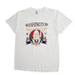Mens White Delta Single Stitch Vintage 90s Washington Short Sleeve T Shirt
