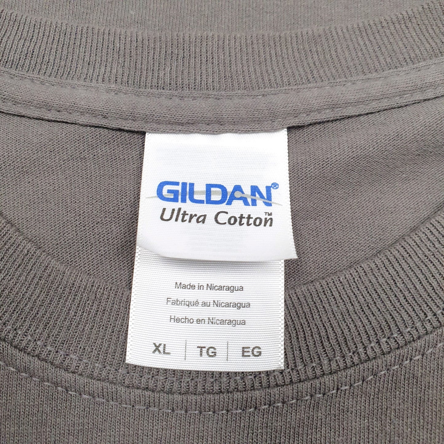 Mens Grey Gildan   T Shirt