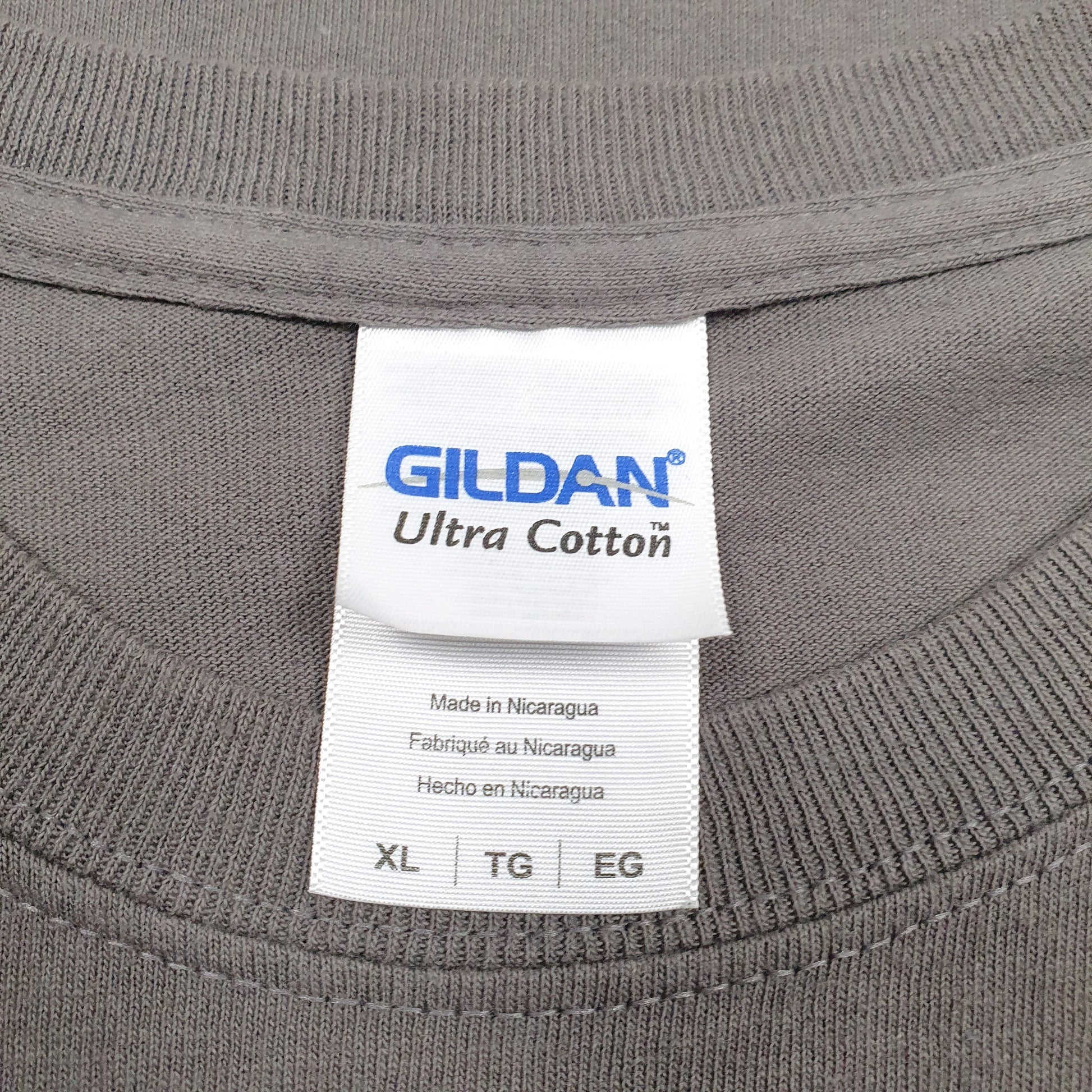Mens Grey Gildan   T Shirt