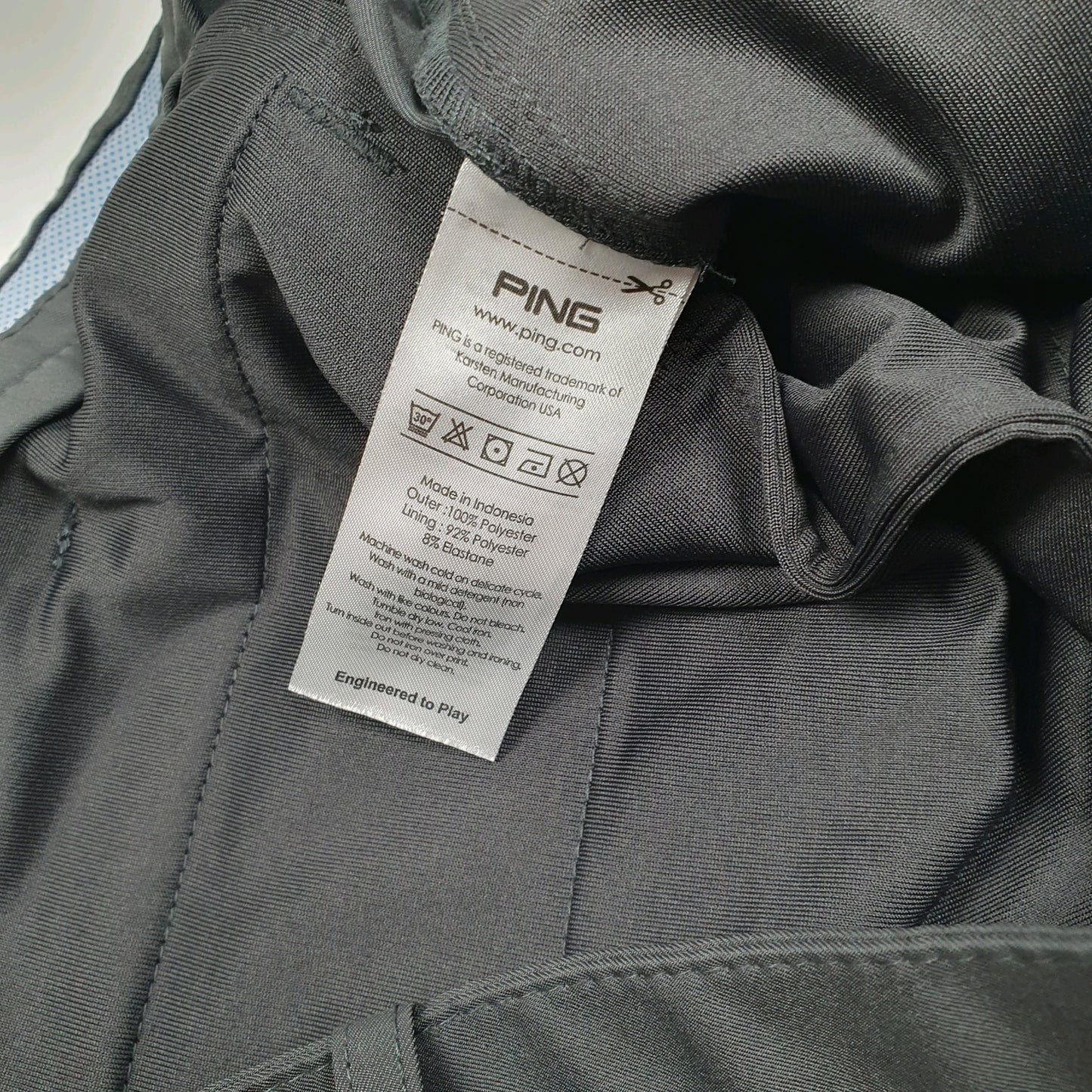 Mens Grey Ping Golf Sensorcool  Trousers