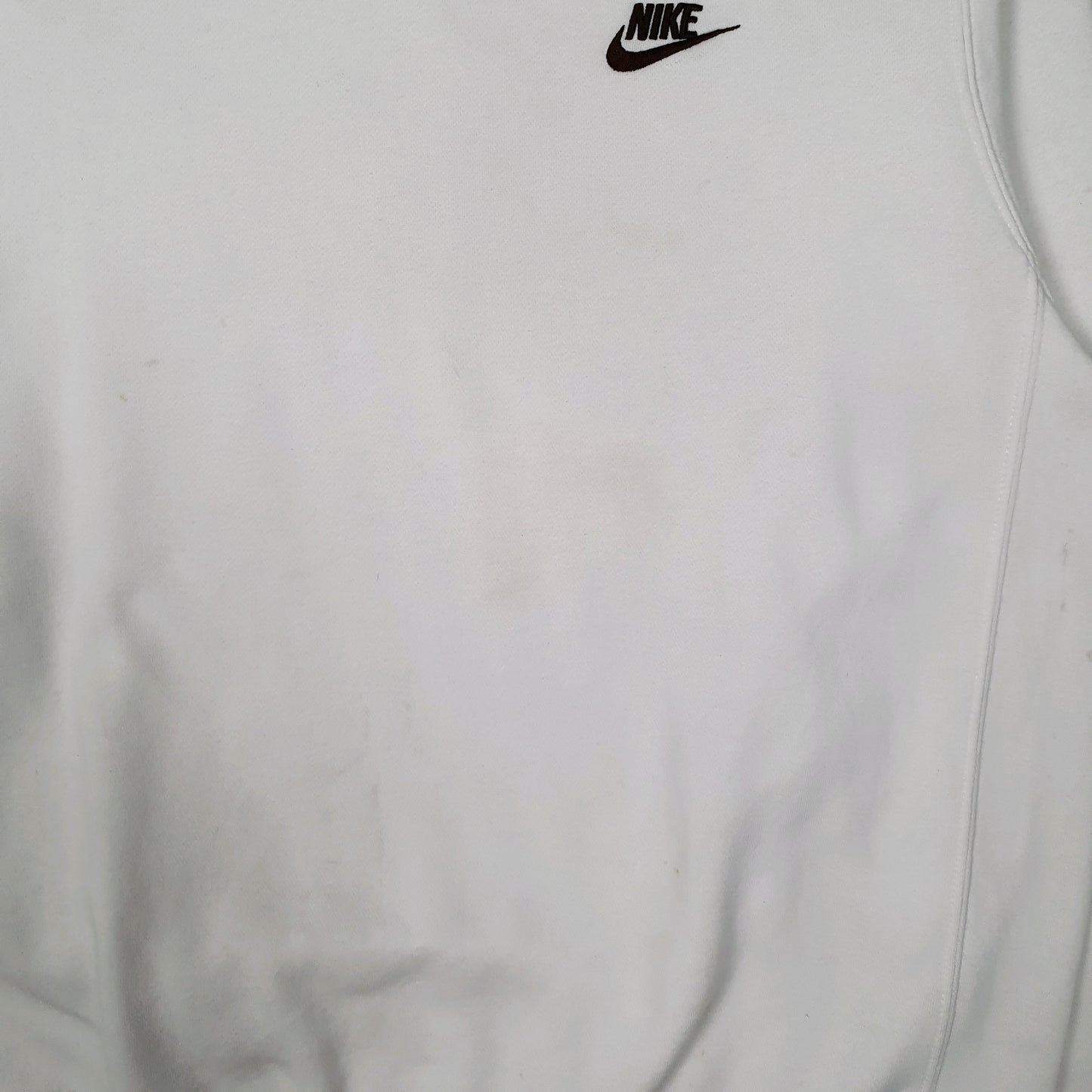 Mens White Nike  Crewneck Jumper