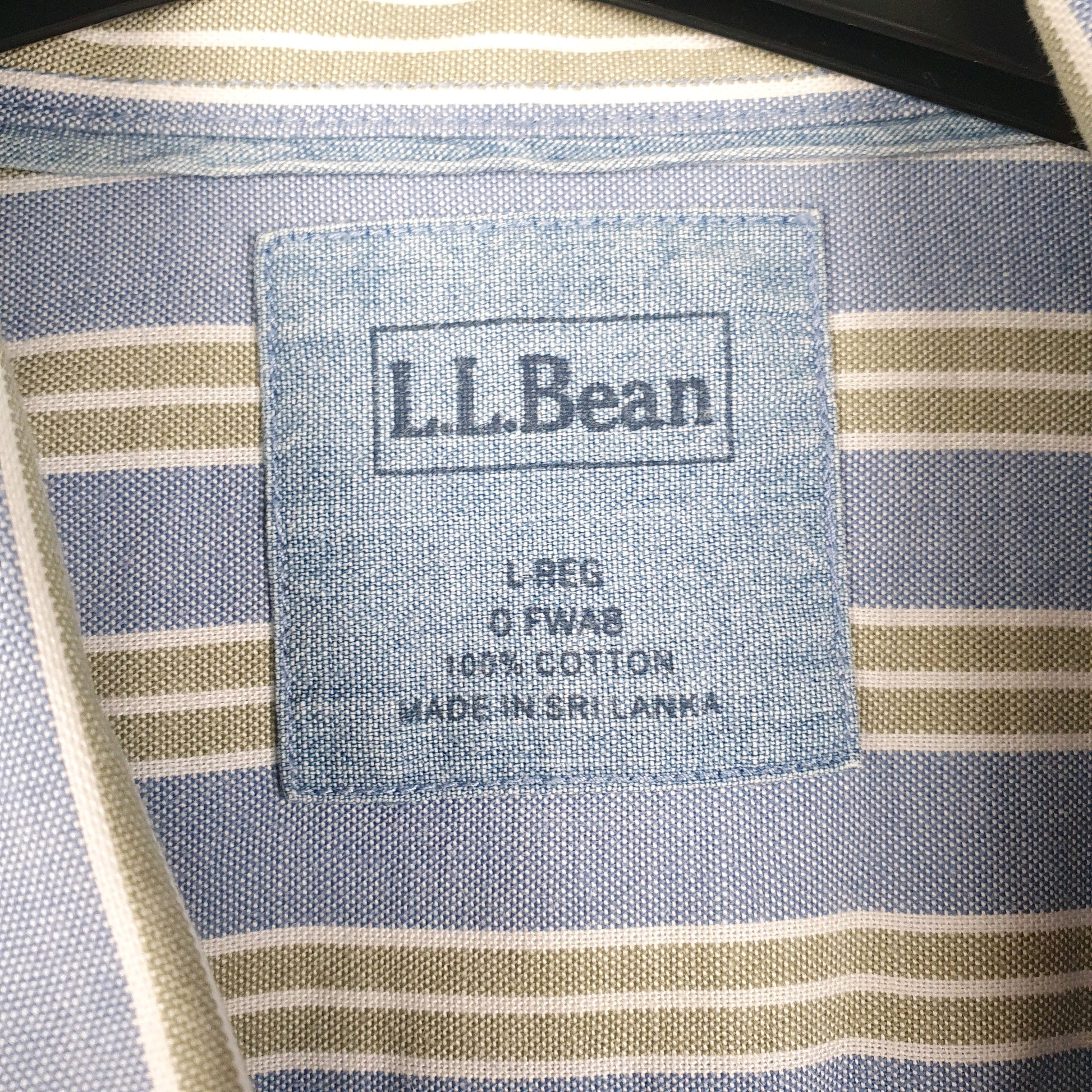 Mens Blue L.L.Bean   Shirt