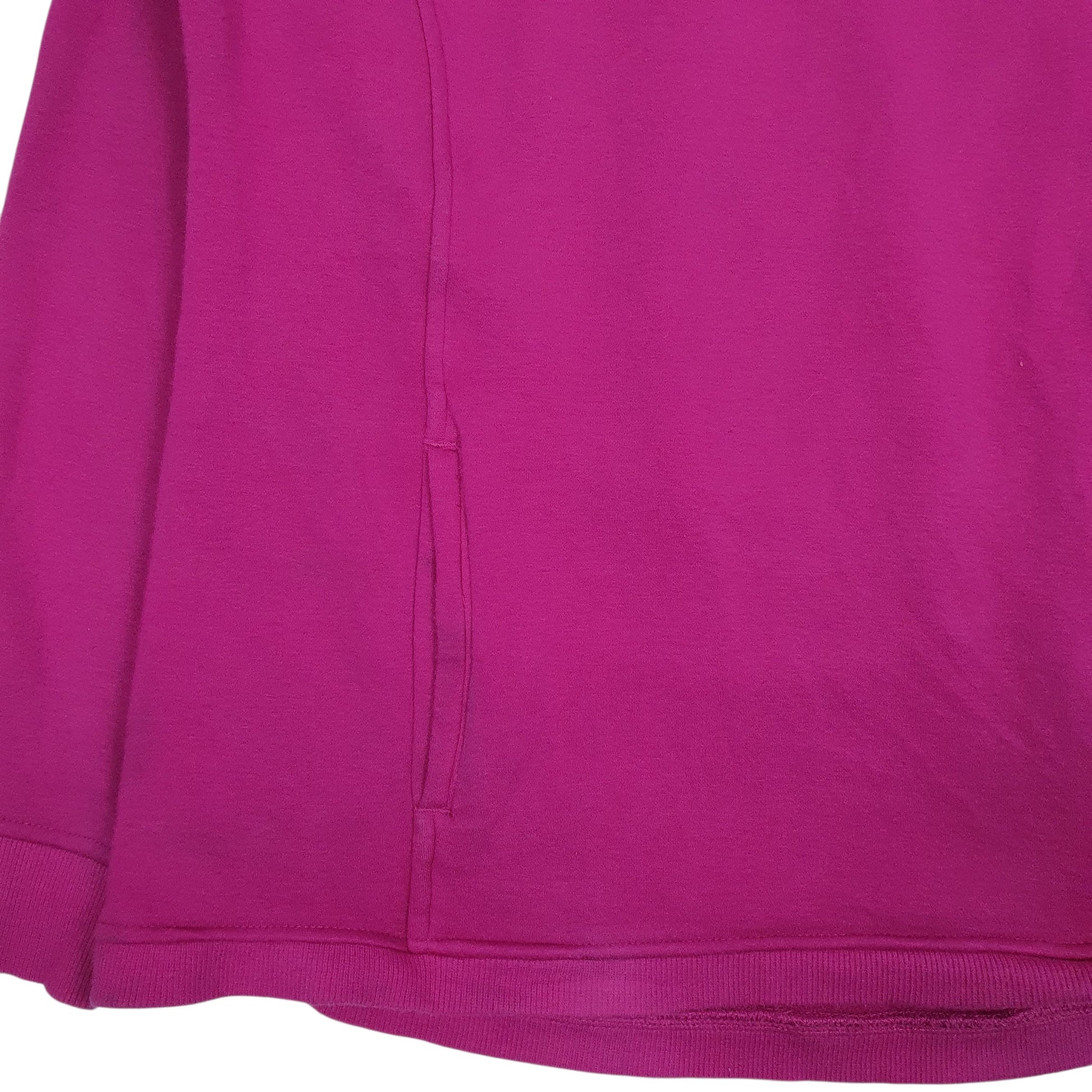 Womens Pink Fila Sport Fleece Lined Hoodie Jumper
