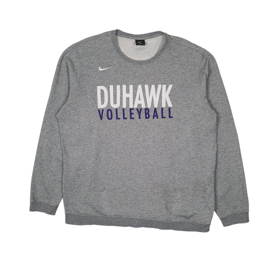 Mens Grey Nike Duhawk Volleyball Crewneck Jumper