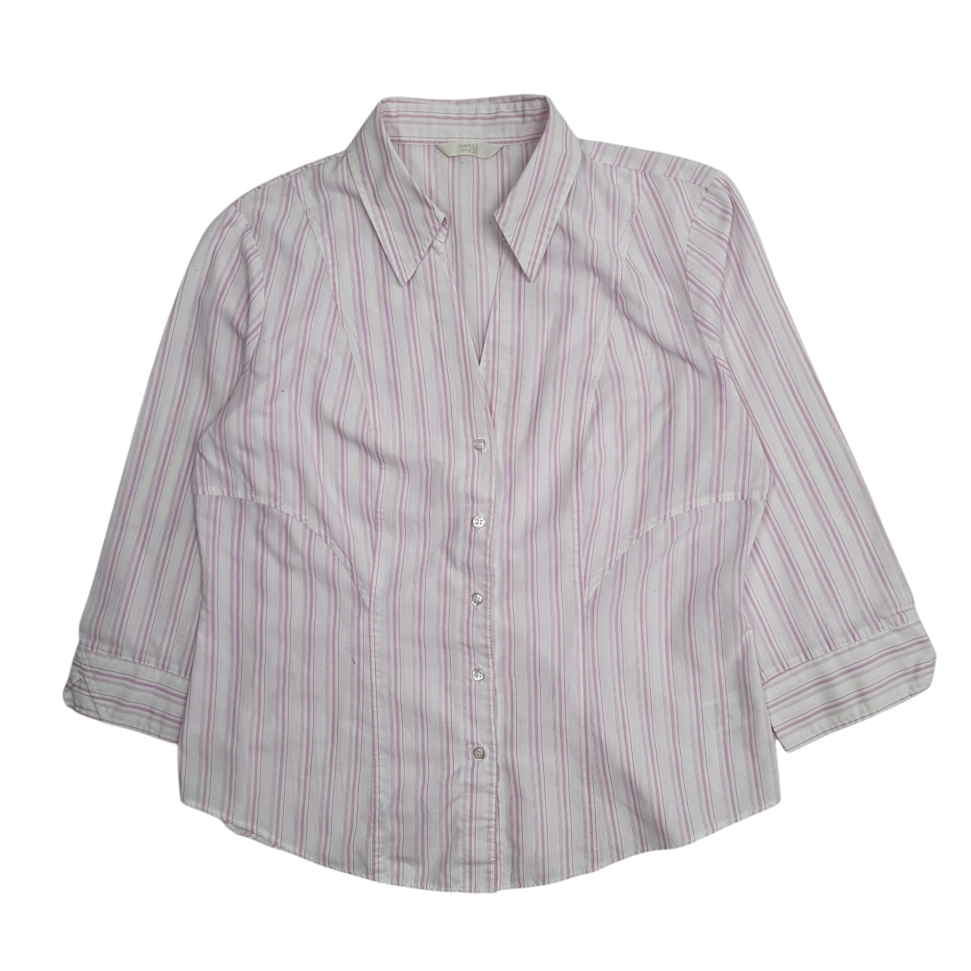 Womens Pink M&S  Long Sleeve Shirt
