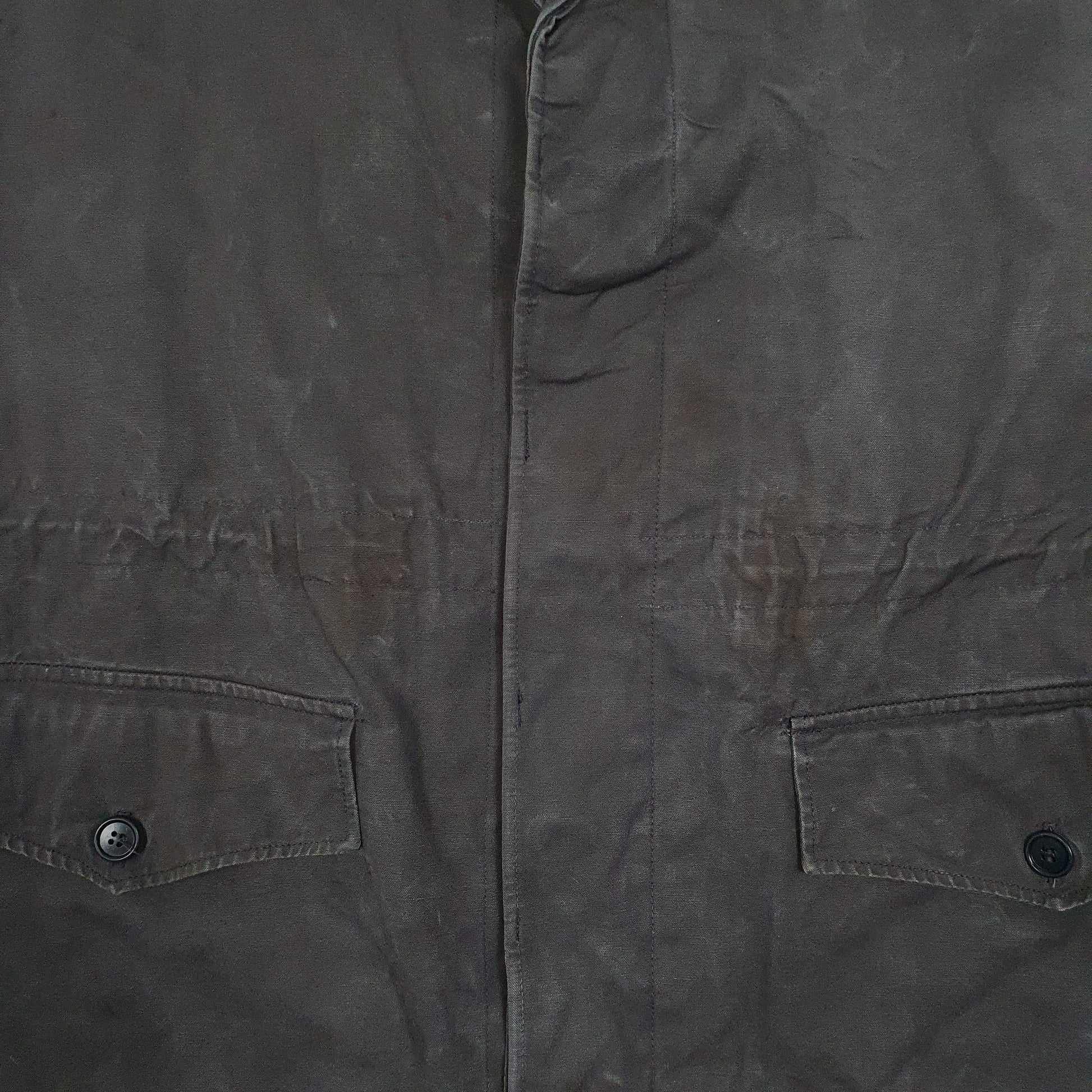 Mens Grey Seyntex Dutch Civil Defense Vintage 1960s Military  Coat