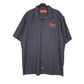 Mens Navy Dickies Workwear Short Sleeve Shirt