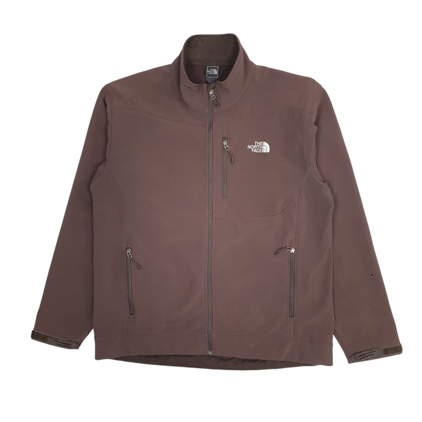 Mens Brown The North Face Windbreaker Quarter Zip Coat