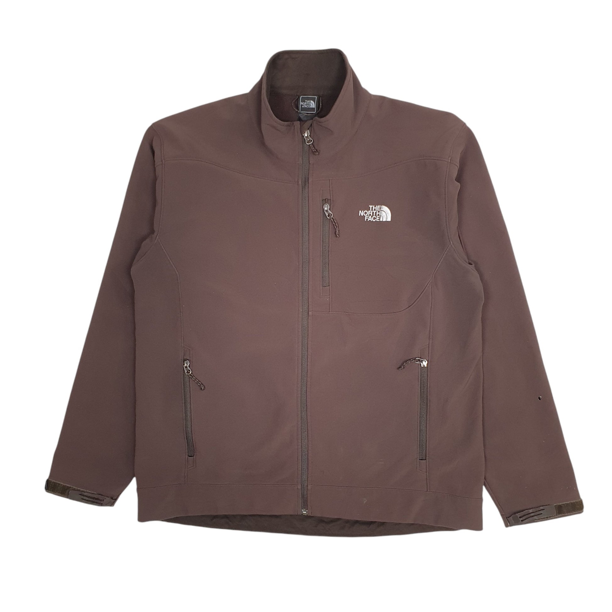 Mens Brown The North Face Windbreaker Quarter Zip Coat