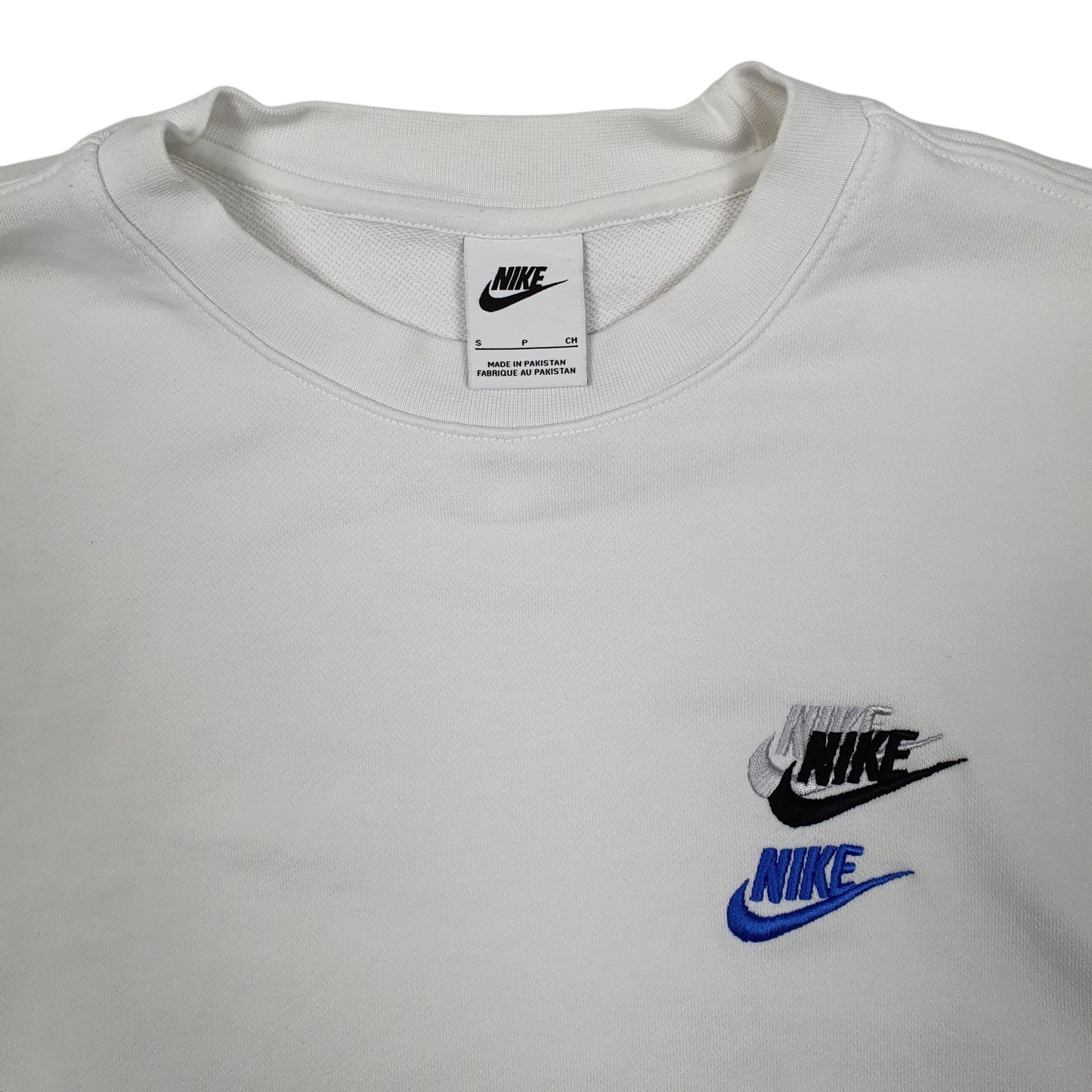 Mens White Nike Goddess of Victory Crewneck Jumper