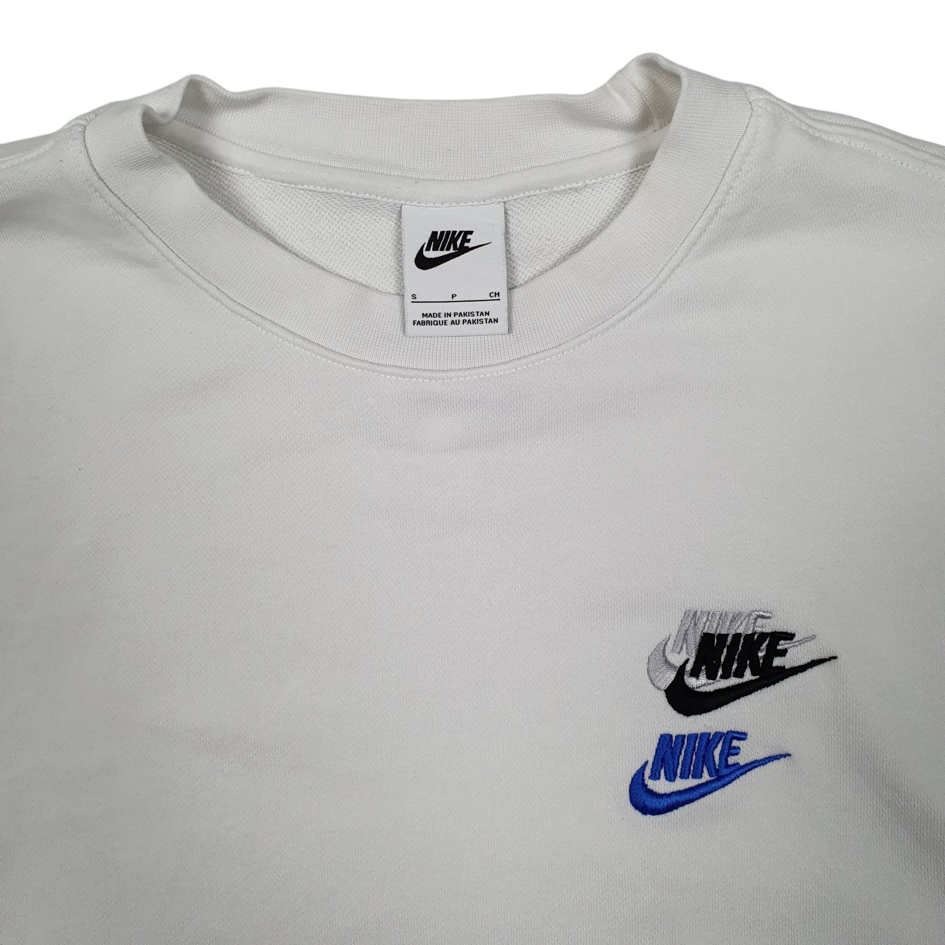 Mens White Nike Goddess of Victory Crewneck Jumper