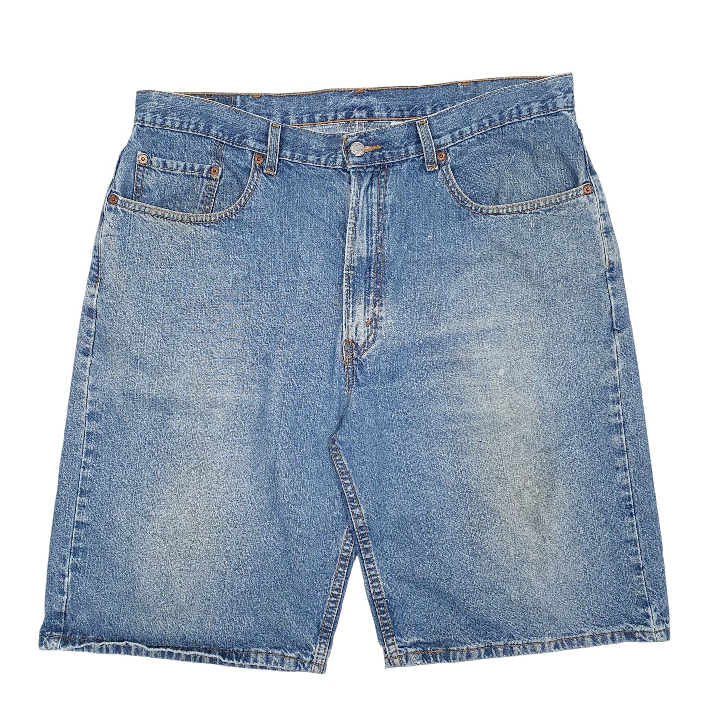 Mens Blue Levis 569 Loose Fit Denim Shorts