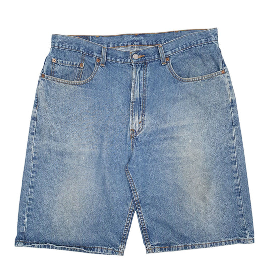 Mens Blue Levis 569 Loose Fit Denim Shorts