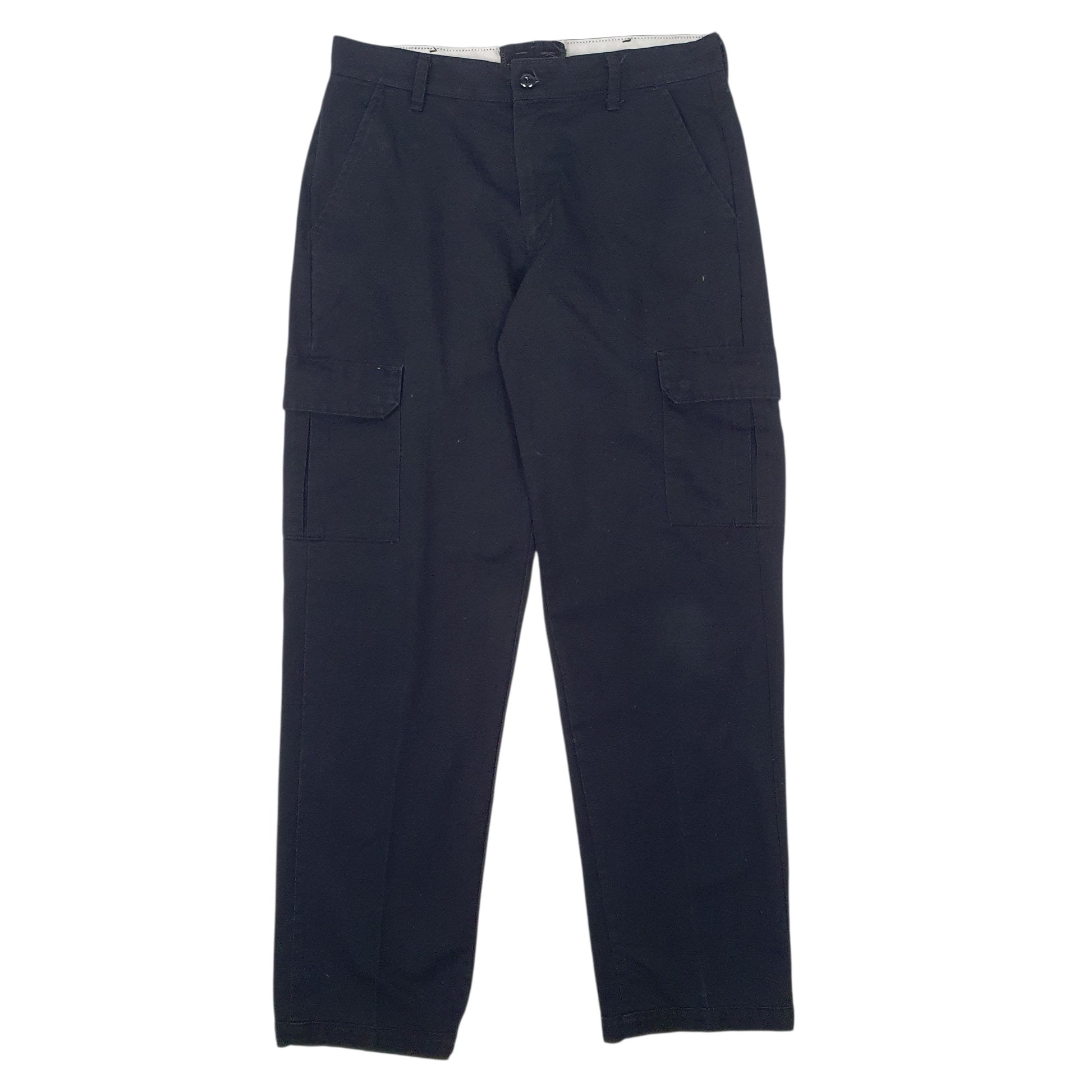 Mens Black Red Kap  Cargo Trousers