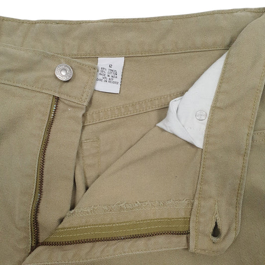 Womens Green Levis Vintage 90s Hoodie Shorts