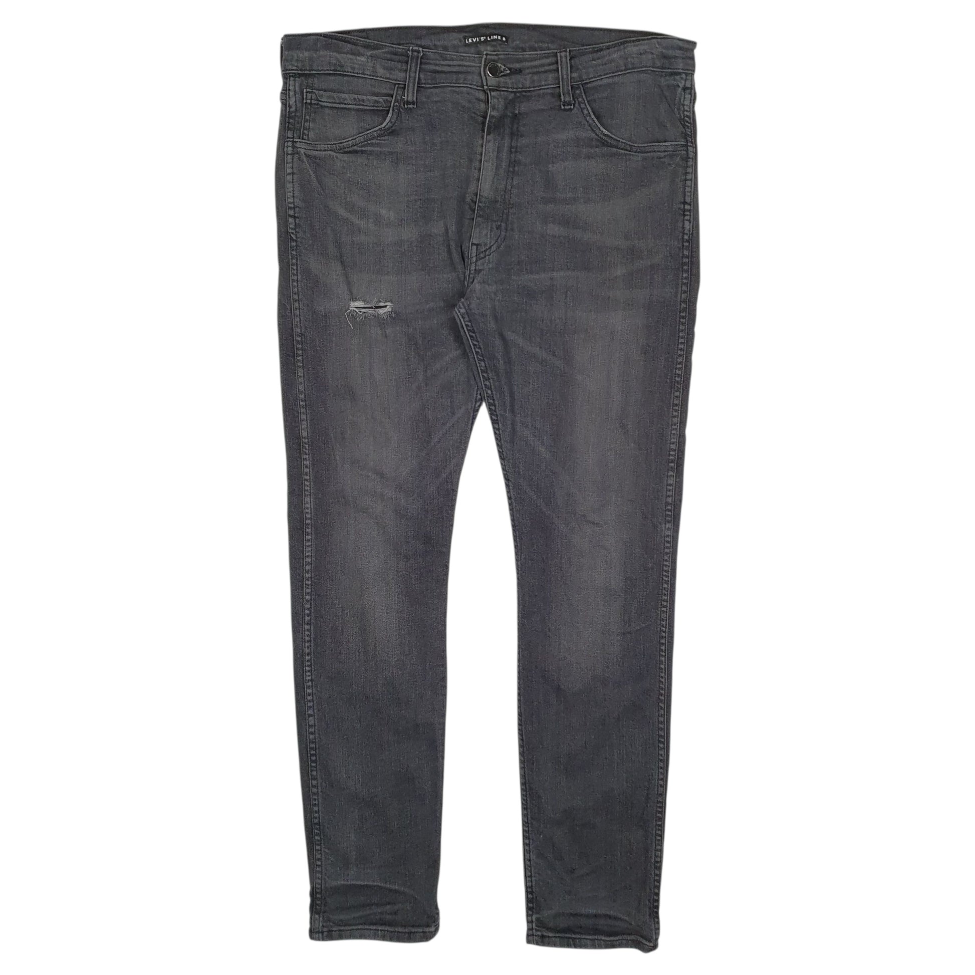 Mens Grey Levis  Line 8 JeansW36 L32