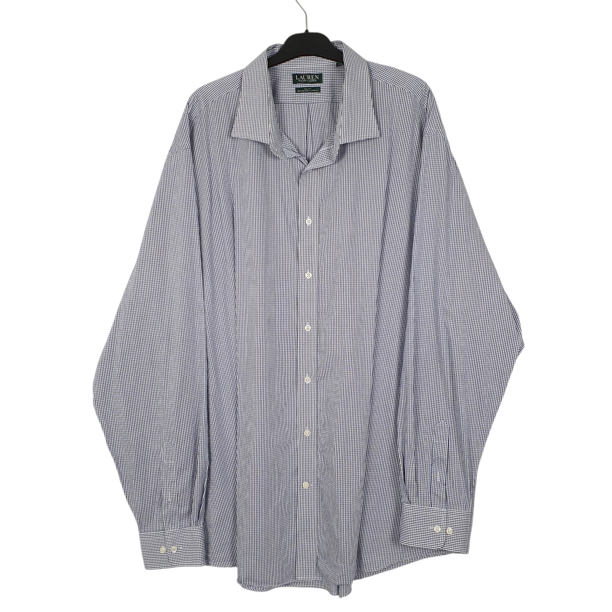 Mens Blue Ralph Lauren Performance Stretch Long Sleeve Shirt