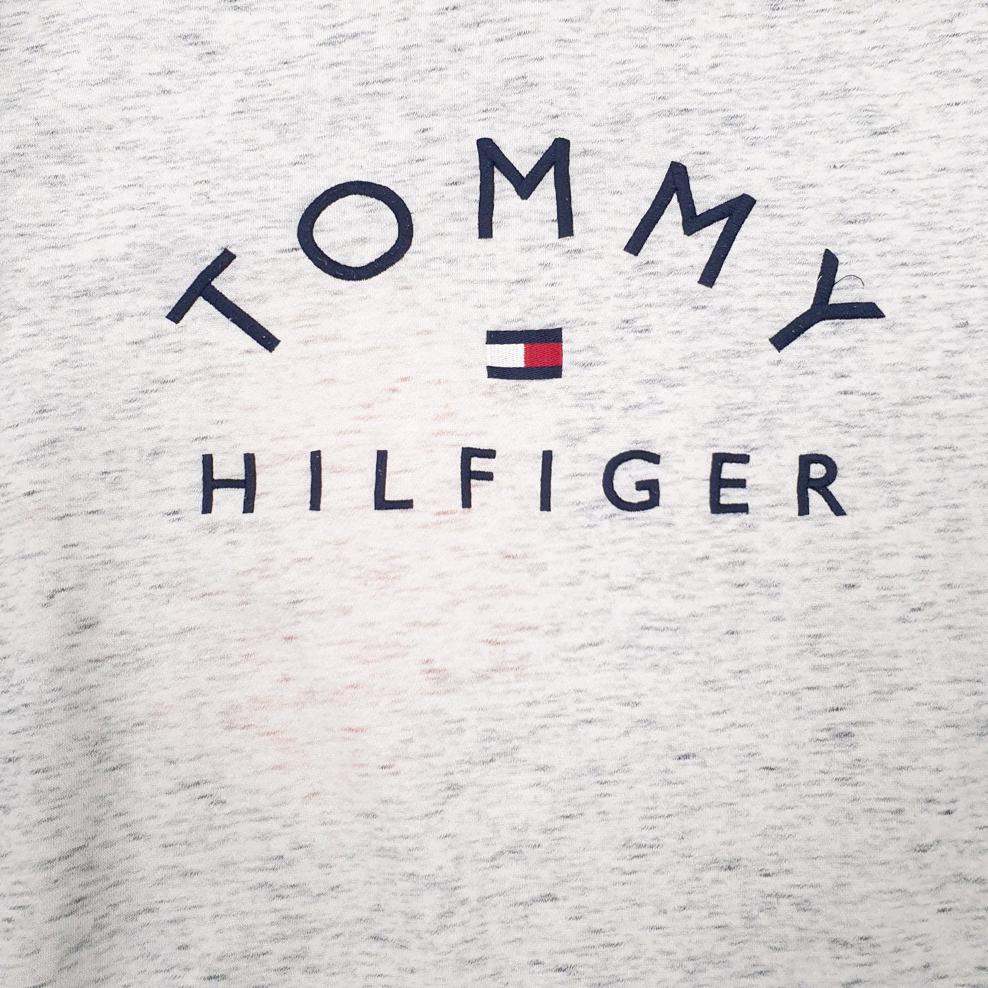 Womens Grey Tommy Hilfiger Spellout Crewneck Jumper