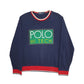 Mens Navy Polo Ralph Lauren Hi Tech Vintage 90s Crewneck Jumper